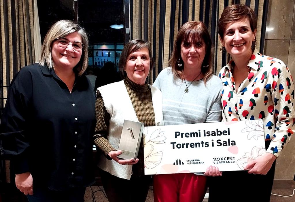 Lurdes Artís Lagunas guardonada amb el Premi Isabel Torrents i Sala. Eix