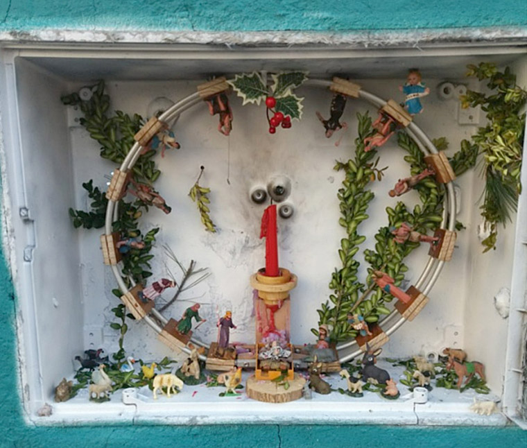 Pessebre alternatiu al Portal de Sitges. Ferran Savall