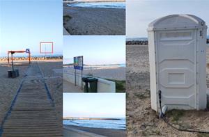 Platja del Prat de Vilanova. Eix