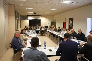 Primera reunió del conseller Ordeig, la nova direcció de l'INCAVI i les Denominacions d'Origen. Generalitat de Catalunya