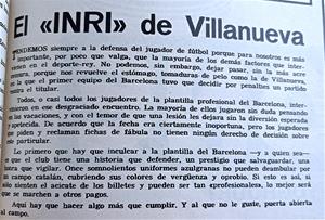 RB Revista Barcelonista. 7 de juliol de 1965 (Fons Joan Vidal).