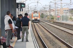 Renfe redueix aquest diumenge al matí un 50% el servei entre Cunit i Sant Vicenç de Calders