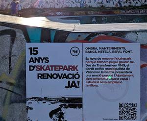 Skatepark. Eix