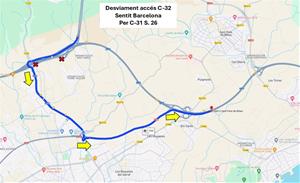 Talls de trànsit a la C-15 aquesta setmana per obres en el ferm entre Vilafranca i Canyelles