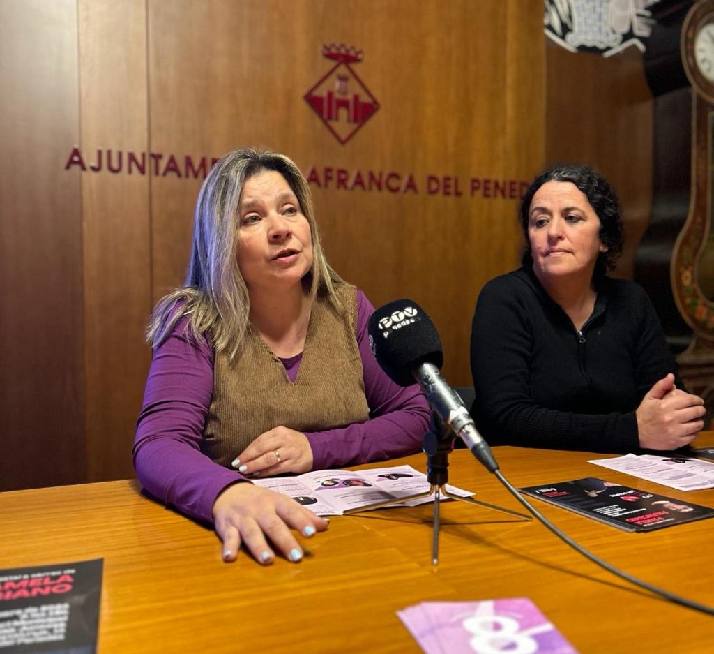 Txell Feixas i Nàdia Ghulam protagonitzaran la commemoració del 8M, Dia internacional de les Dones a Vilafranca. Ajuntament de Vilafranca