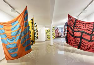 Una instal·lació d’11 banderes dissenyades per Peter Stämpfli als anys 90 protagonitza la nova proposta de Sitges. Fundacio Stämpfli 