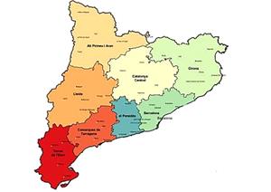 Vegueries de Catalunya. Eix