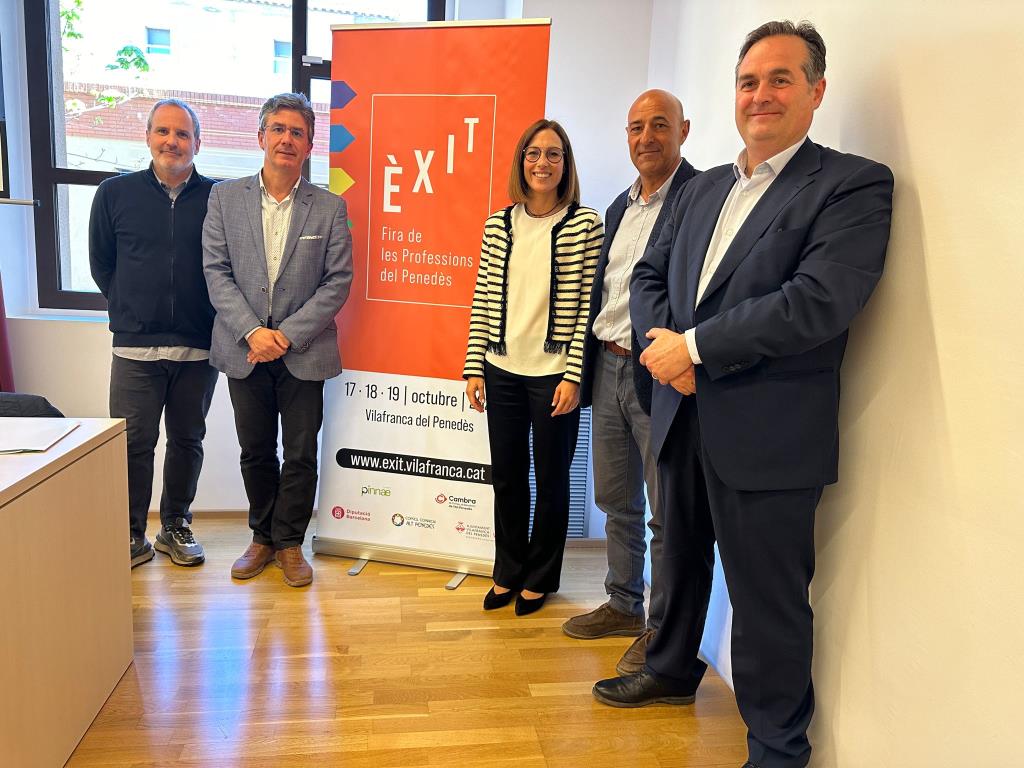 Vilafranca acollirà a l’octubre la primera edició d’Èxit, Fira de les Professions del Penedès. Ajuntament de Vilafranca