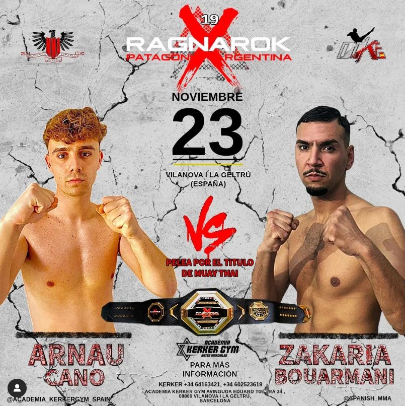 Vilanova i la Geltrú acollirà una nova edició de la vetllada de MMA Ragnarok. EIX
