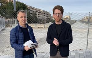 Xavi Vallès i Pere Sàbat a la Llosa del tren. Eix