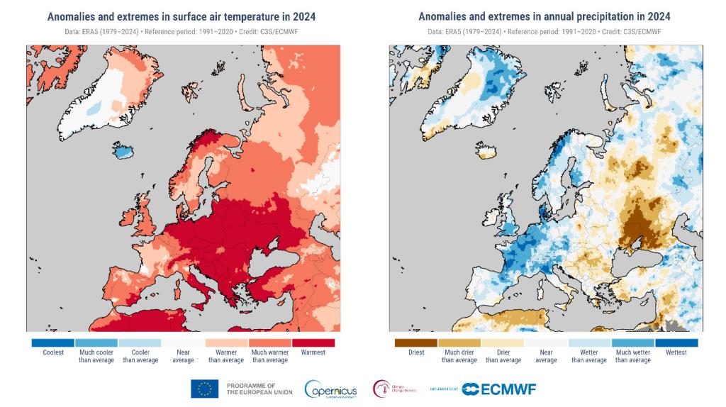 2024, l’any més càlid registrat a Europa, marcat per inundacions devastadores com les del País Valencià. ACN