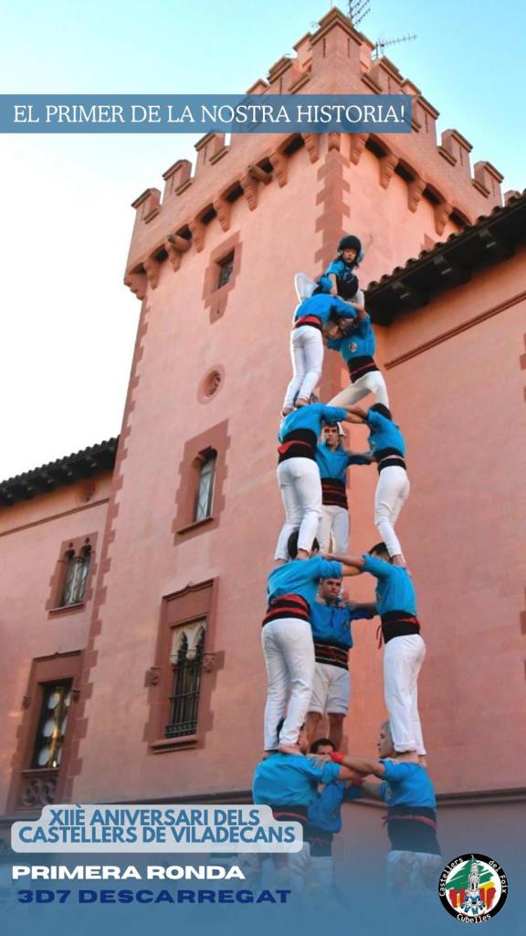 3d7 dels Castellers del Foix. Eix