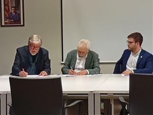 Acord a Sant Quintí per millorar l’atenció a la gent gran amb el suport de GP Pharm, BCN Peptides i l’associació “Sant Quintí en Gran”. Ajt Sant Quint