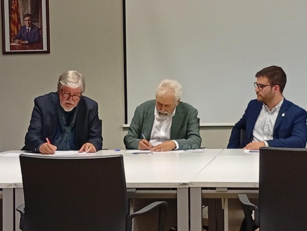 Acord a Sant Quintí per millorar l’atenció a la gent gran amb el suport de GP Pharm, BCN Peptides i l’associació “Sant Quintí en Gran”. Ajt Sant Quint