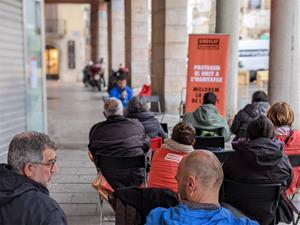 Acte del Sindicat de Llogateres a Vilanova i la Geltrú. EIX
