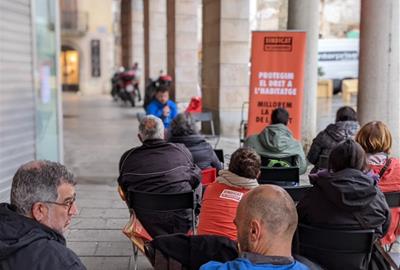 Acte del Sindicat de Llogateres a Vilanova i la Geltrú. EIX