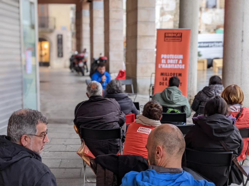 Acte del Sindicat de Llogateres a Vilanova i la Geltrú. EIX