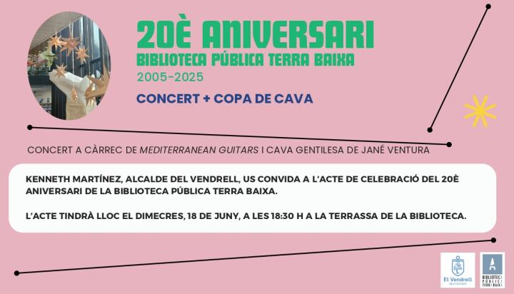 20è aniversari de la Biblioteca Pública Terra Baixa