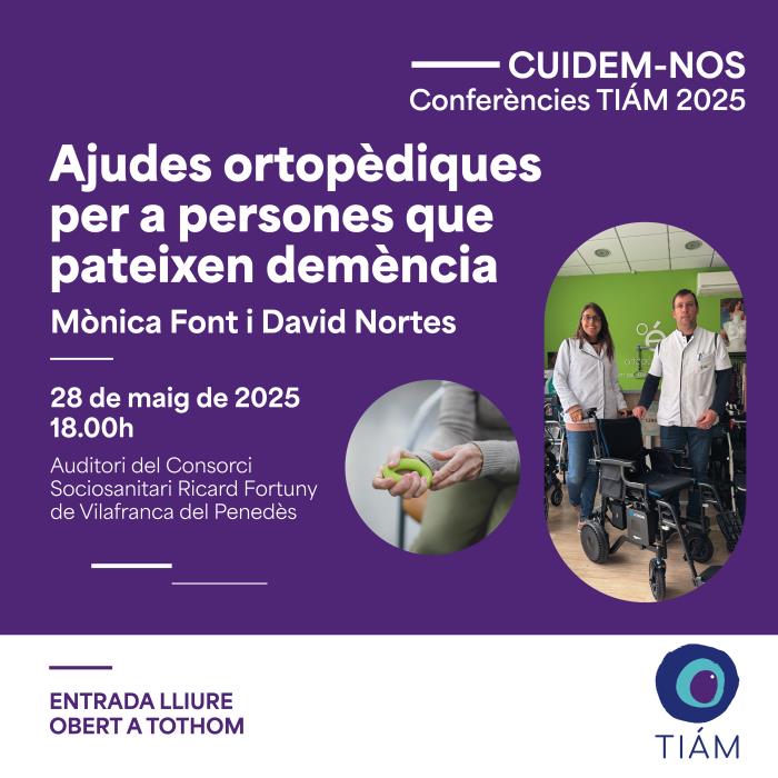 Conferència sobre ajudes ortopèdiques i demència