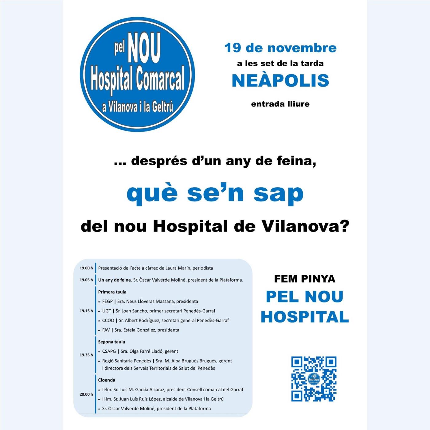 Després d’un any de feina, què se’n sap del nou Hospital de Vilanova?