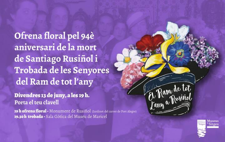 Homenatge a Santiago Rusiñol en el 94è aniversari de la seva mort