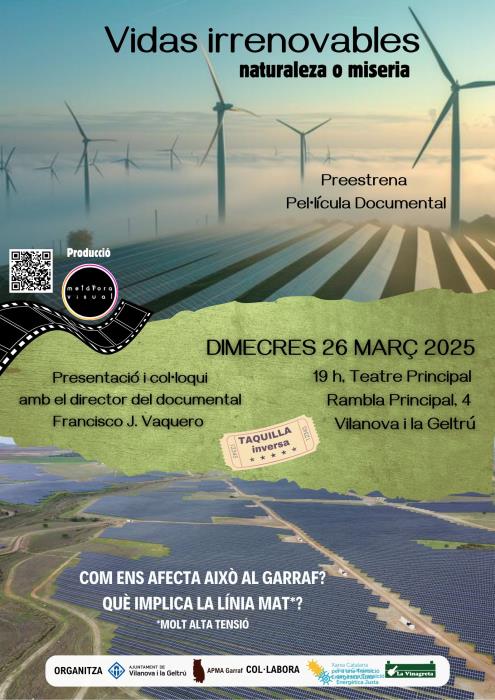 Preestrena del documental Vidas irrenovables