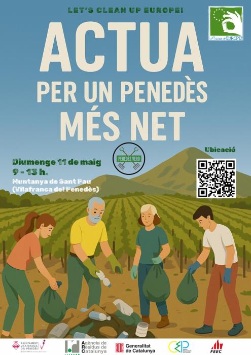 Recollida de residus a les muntanyes de Sant Pau i Sant Jaume