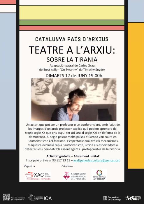 Una adaptació teatral del best-seller “On Tyranny” de Timothy Snyder
