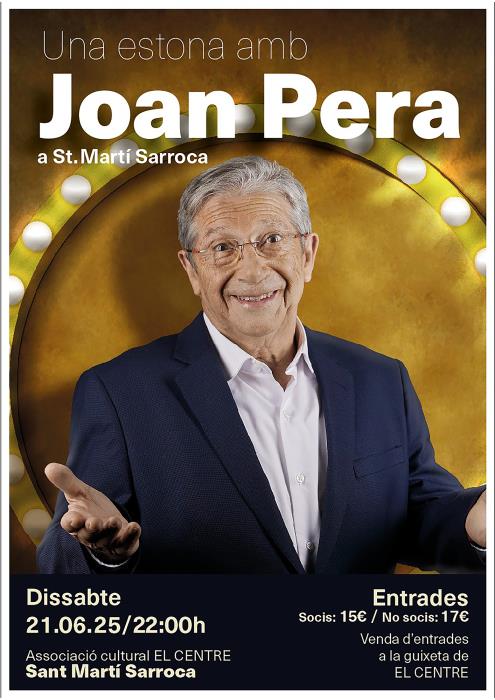 Una estona amb Joan Pera