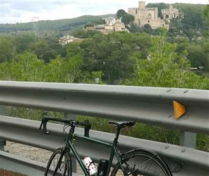 bici carretera pantà. Eix