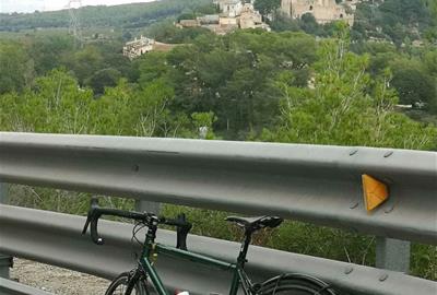 bici carretera pantà. Eix