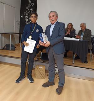 Biel Milà Herrera, de l'Institut El Foix, guanya la II Olimpíada de Llengua Espanyola i Literatura de Catalunya. OLEC
