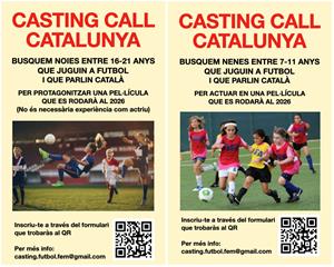 Busquen nenes i joves futbolistes per protagonitzar una pel·lícula sobre futbol femení rodada a Catalunya. EIX