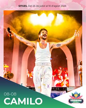 Camilo oferirà el seu únic concert a Catalunya al Festival Terramar CaixaBank de Sitges. EIX