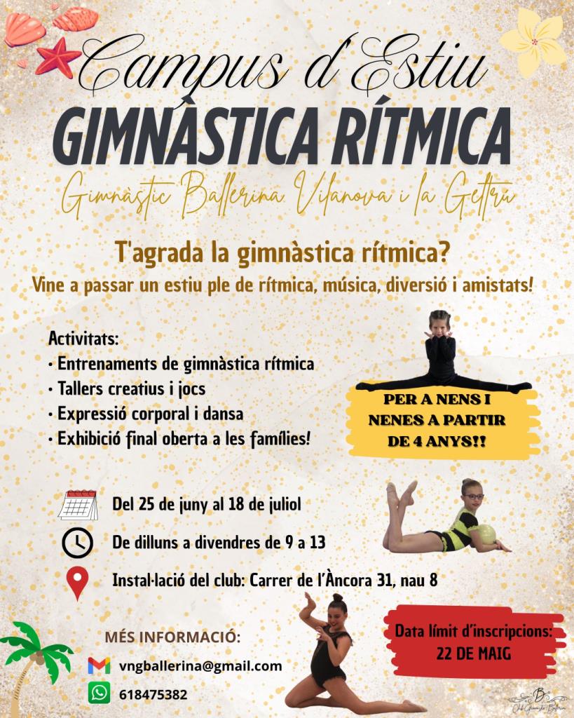 Campus Esportiu de Gimnàstica Rítmica d'Estiu 2025. Eix