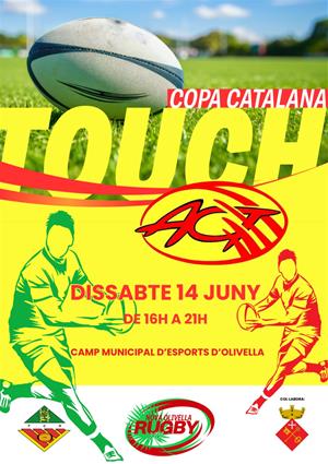 Cartell de la Copa Catalana de Touch 2025. Eix