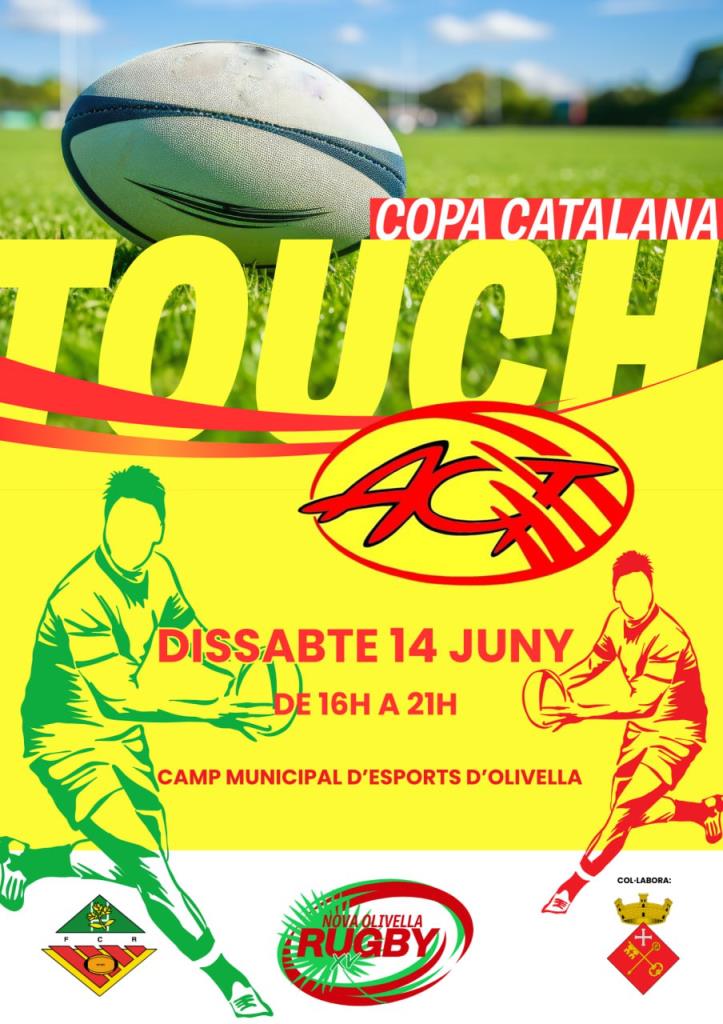Cartell de la Copa Catalana de Touch 2025. Eix