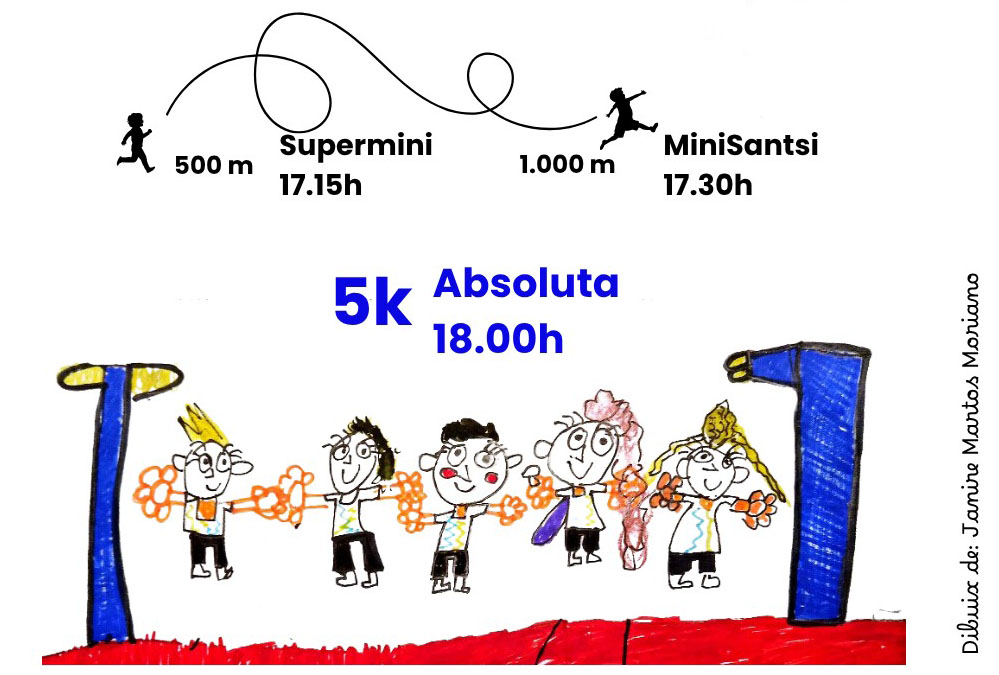 Cartell de la Sant Silvestre Vilafranquina 2025. Eix