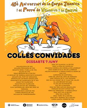 Cartell del 40è Aniversari de la Carpa Juanita i el Porró