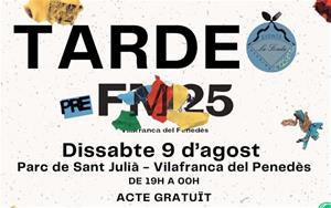 Cartell del 'TARDEO PRE FM25'. Eix