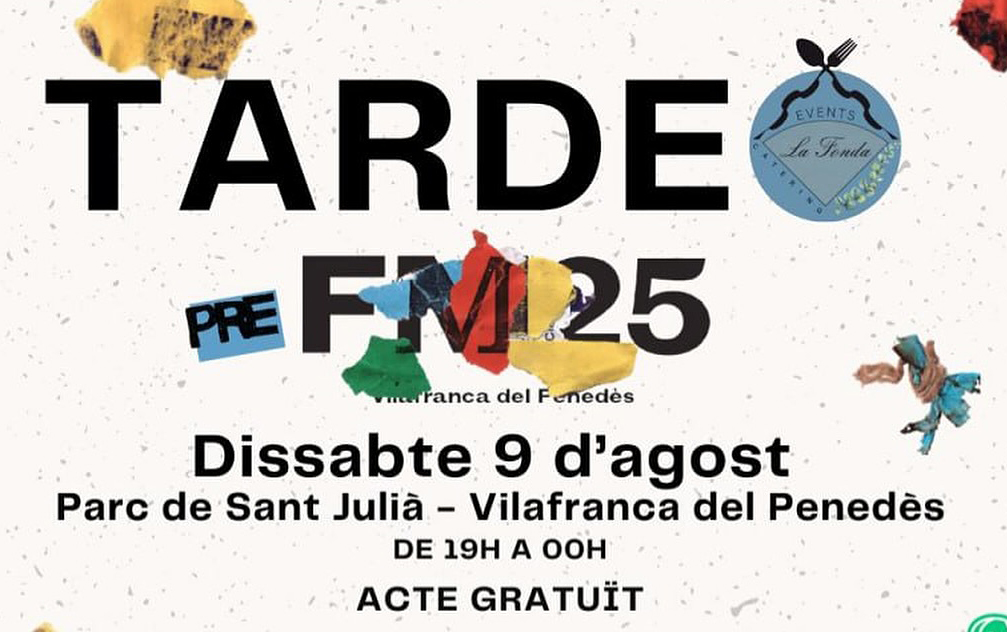 Cartell del 'TARDEO PRE FM25'. Eix