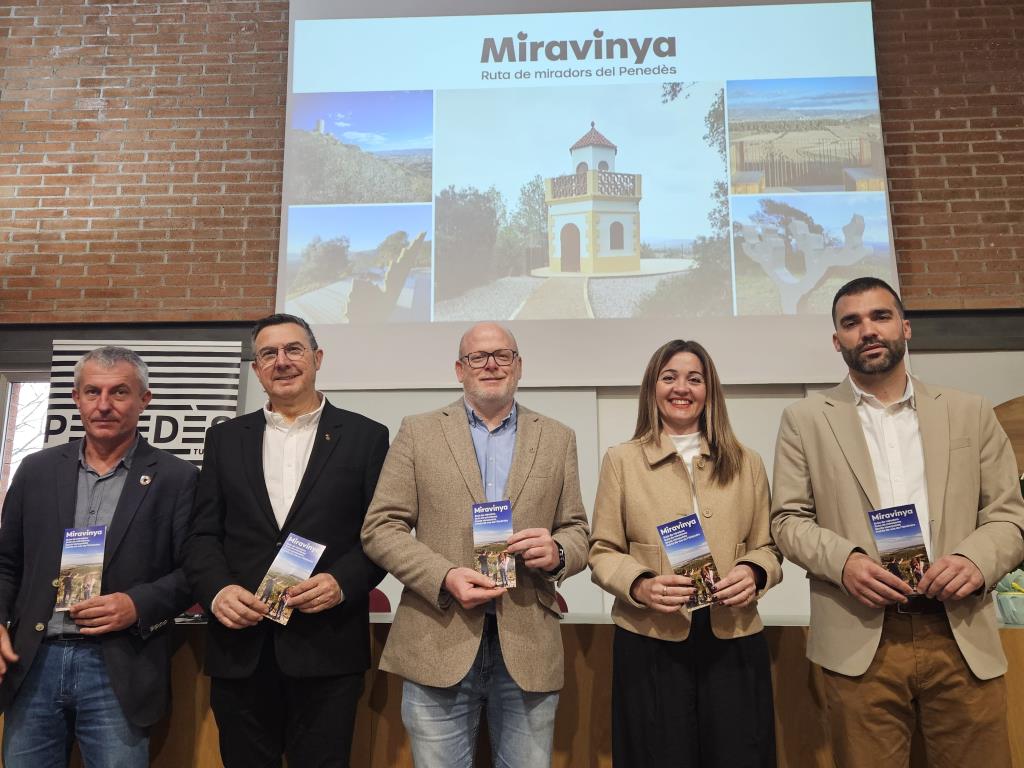 Cinc nous miradors s’incorporen a la ruta Miravinya per descobrir el paisatge del Penedès. Consorci de Promoció 