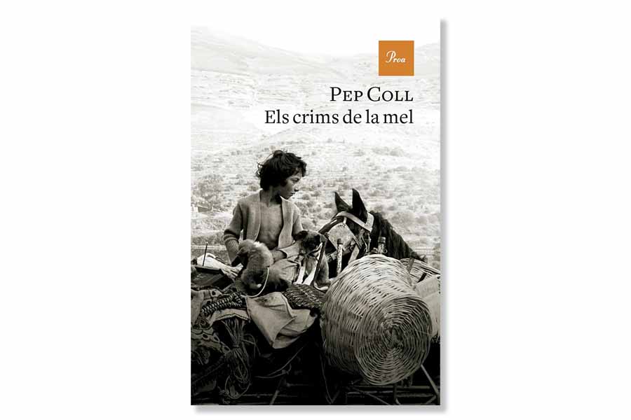 Coberta de 'Els crims de la mel' de Pep Coll. Eix