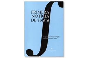 Coberta de 'Primera notícia de Toldrà', d'Eugeni Molero. Eix