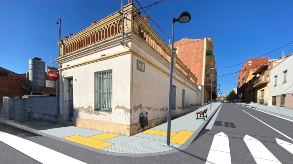 Comencen les obres de reurbanització del carrer Bisbe Estalella de Vilafranca. Ajuntament de Vilafranca