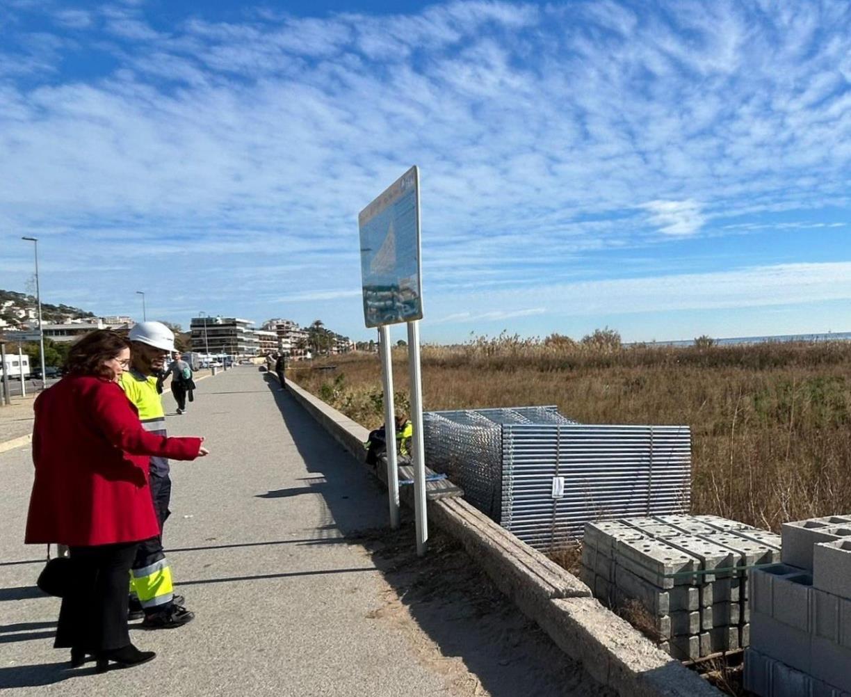Comencen les obres del Passeig Marítim de Les Botigues de Sitges. Ajuntament de Sitges