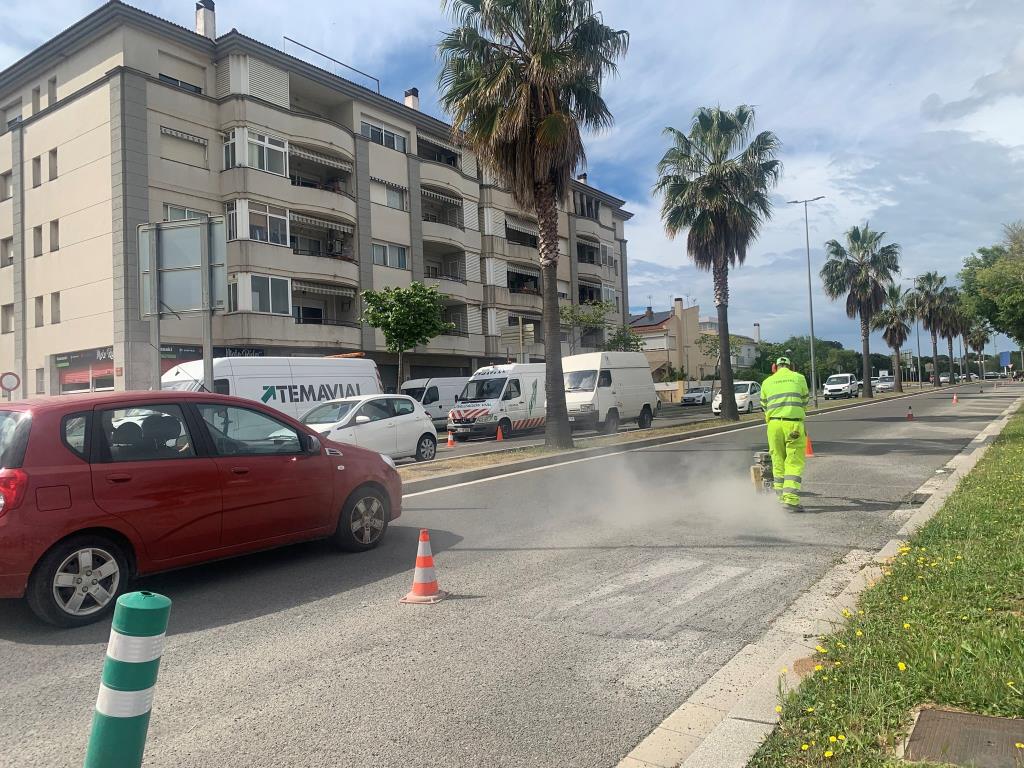 Comencen les obres per recuperar els dos carrils a la Ronda Ibèrica de Vilanova. EIX