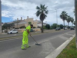 Comencen les obres per recuperar els dos carrils a la Ronda Ibèrica de Vilanova