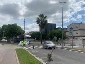 Comencen les obres per recuperar els dos carrils a la Ronda Ibèrica de Vilanova