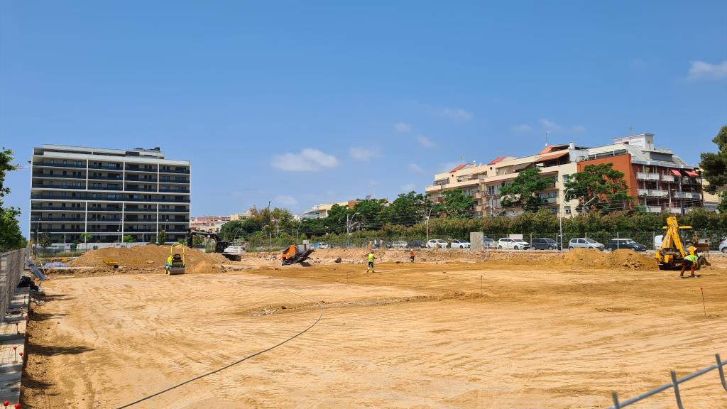Construeixen un supermercat de 2.000 m² a l'Eixample de Mar de Vilanova. Xavier Canalis
